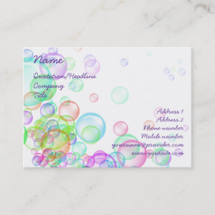 Tarjeta De Visita Soap Bubbles