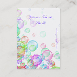 Tarjeta De Visita Soap Bubbles