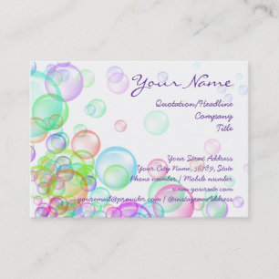 Tarjeta De Visita Soap Bubbles