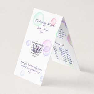 Tarjeta De Visita Soap Bubbles