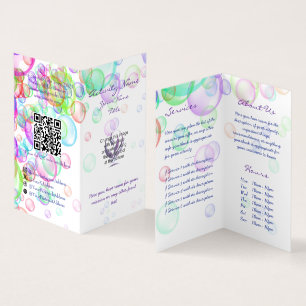 Tarjeta De Visita Soap Bubbles