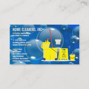 Tarjeta De Visita Soap Bubbles   Equipo de compras