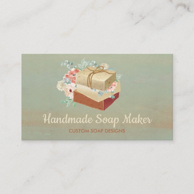 Tarjeta De Visita Soap Maker Rustic (Anverso)