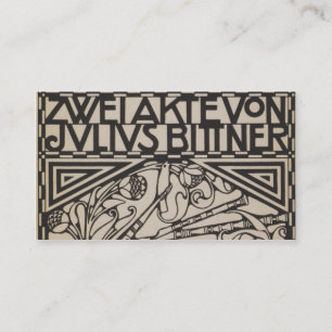 Tarjeta De Visita Sobre de Koloman Moser- para la cuenta a la ópera