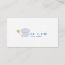 Tarjeta de visita sobre el tema de la cocina