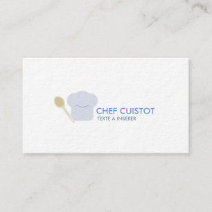 Tarjeta de visita sobre el tema de la cocina