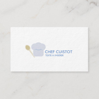 Tarjeta de visita sobre el tema de la cocina