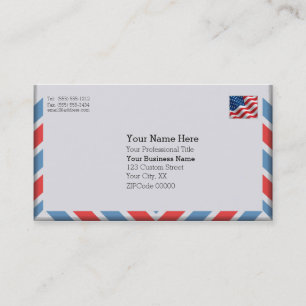 Tarjeta De Visita Sobre importante del correo aéreo