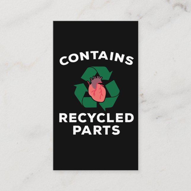 Tarjeta De Visita Sobreviviente de cirugía cardíaca evita recuperaci (Anverso)