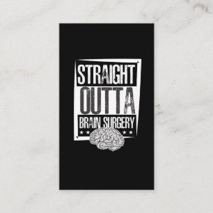 Tarjeta De Visita Sobreviviente de cirugía cerebral tras recuperaci