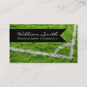 Tarjeta De Visita Soccer coach business card