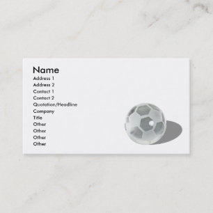 Tarjeta De Visita SoccerCrystalBall092110, nombre, dirección 1,