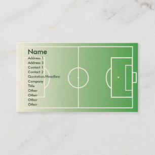 Tarjeta De Visita Soccerfield - negocio