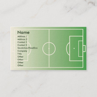 Tarjeta De Visita Soccerfield - negocio