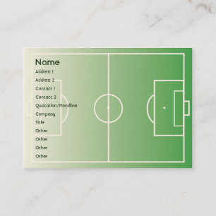 Tarjeta De Visita Soccerfield - rechoncho