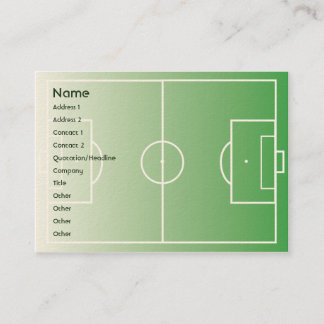 Tarjeta De Visita Soccerfield - rechoncho