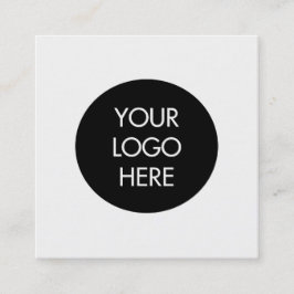 Tarjeta de visita social blanco y negro simple de