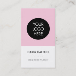 Tarjeta de visita social de los medios del