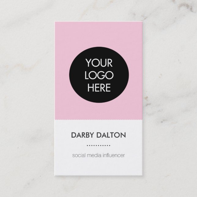 Tarjeta de visita social de los medios del (Anverso)