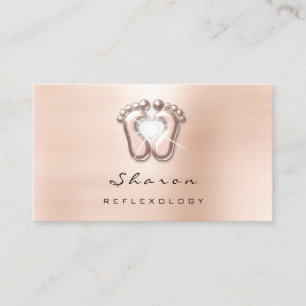 Tarjeta De Visita Social del terapeuta del Reflexology de la terapia