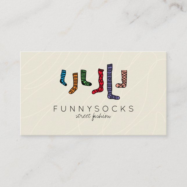 Tarjeta De Visita Sock (Anverso)