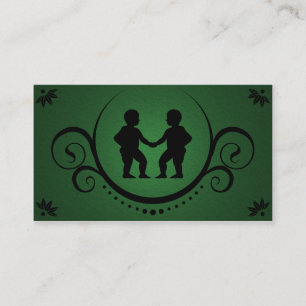 Tarjeta De Visita sofisticación de gemelos