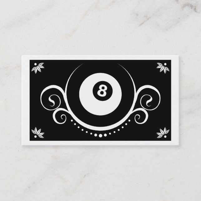 Tarjeta De Visita sofisticación de ocho bolas (Anverso)