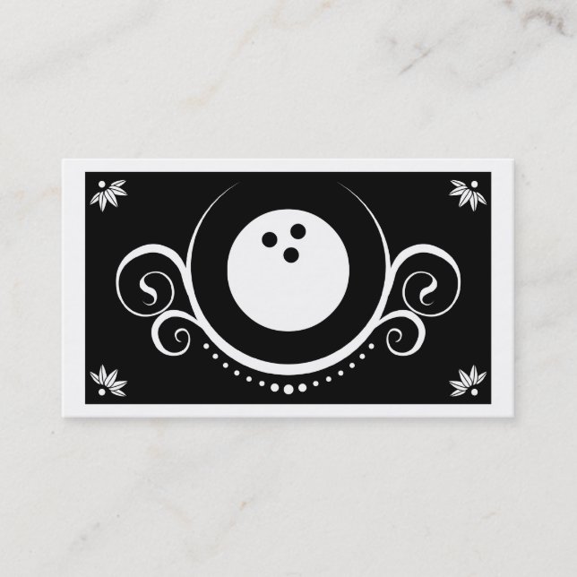 Tarjeta De Visita sofisticaciones de boliche (Anverso)