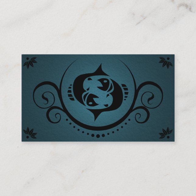 Tarjeta De Visita sofisticaciones de Piscis (Anverso)