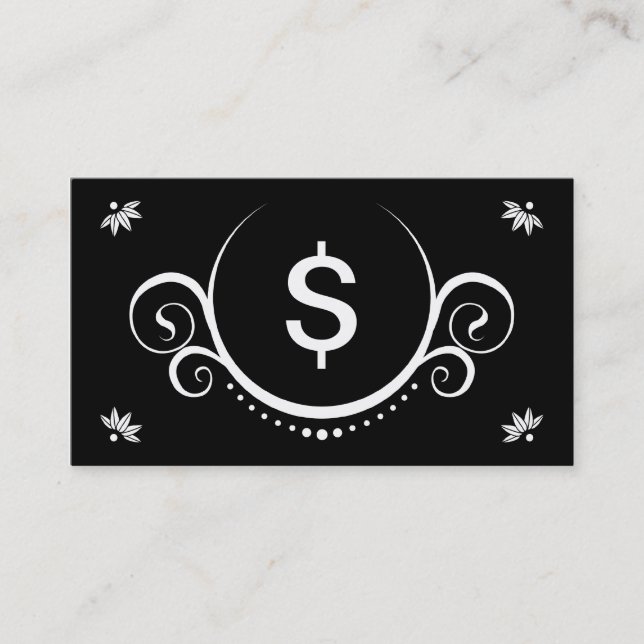 Tarjeta De Visita sofisticaciones financieras (Anverso)