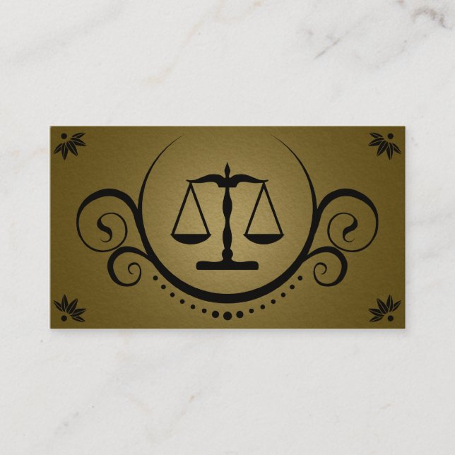 Tarjeta De Visita sofisticaciones legales (Anverso)