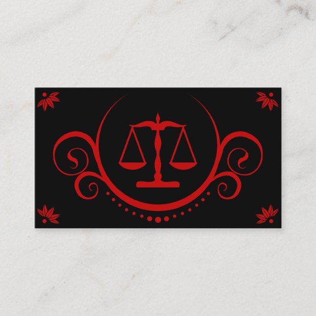 Tarjeta De Visita sofisticaciones legales (Anverso)