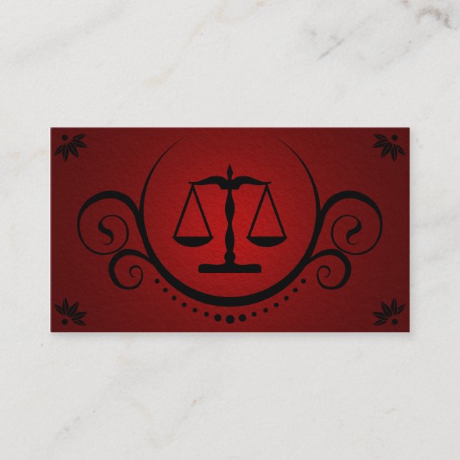 Tarjeta De Visita sofisticaciones legales (Anverso)