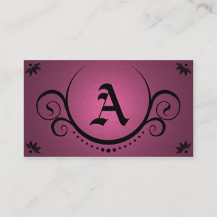 Tarjeta De Visita sofisticaciones rosadas