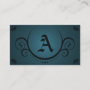 Tarjeta De Visita sofisticaciones verde azuladas