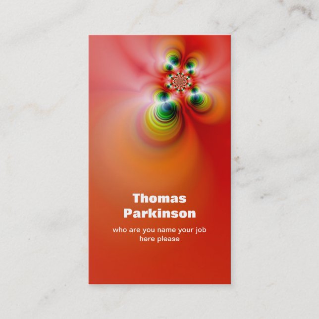 tarjeta de visita sofisticada (Anverso)