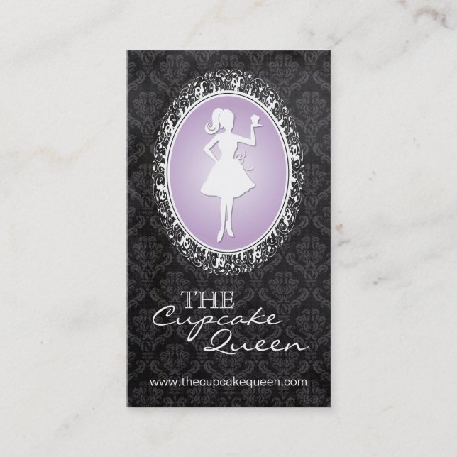 Tarjeta de visita sofisticada de la panadería y de (Anverso)