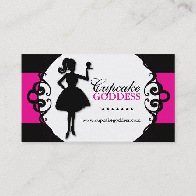 Tarjeta de visita sofisticada de la panadería y de (Anverso)