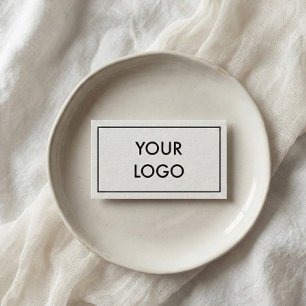 Tarjeta De Visita Sofisticado Logo Blanco Y Negro Mínimo