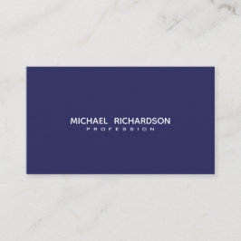 Tarjeta De Visita Sofisticado Personalizado Unisex Blanco Azul de la