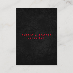 Tarjeta De Visita Sofisticado profesional gris negro rojo