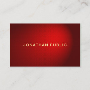 Tarjeta De Visita Sofisticado Red Damask Gold Professional de moda