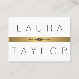 Tarjeta De Visita Sofisticado y lux de oro