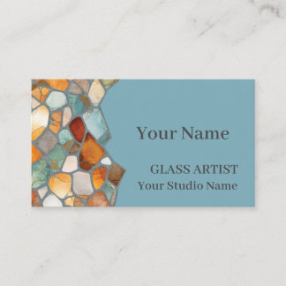 Tarjeta De Visita Soft Pastel Stained Glass Business Card