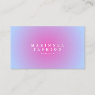 Tarjeta De Visita Soft Purple Blue Gradient Aura 