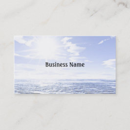 Tarjeta De Visita Sol ardiente sobre el océano