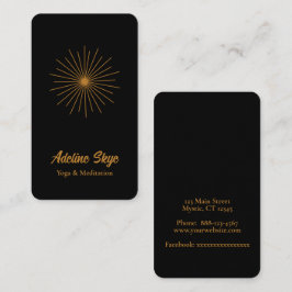 Tarjeta De Visita Sol celeste simple