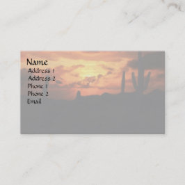 Tarjeta De Visita Sol del desierto