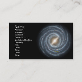 Tarjeta De Visita Sol en la Vía Láctea NASA