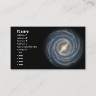 Tarjeta De Visita Sol en la Vía Láctea NASA